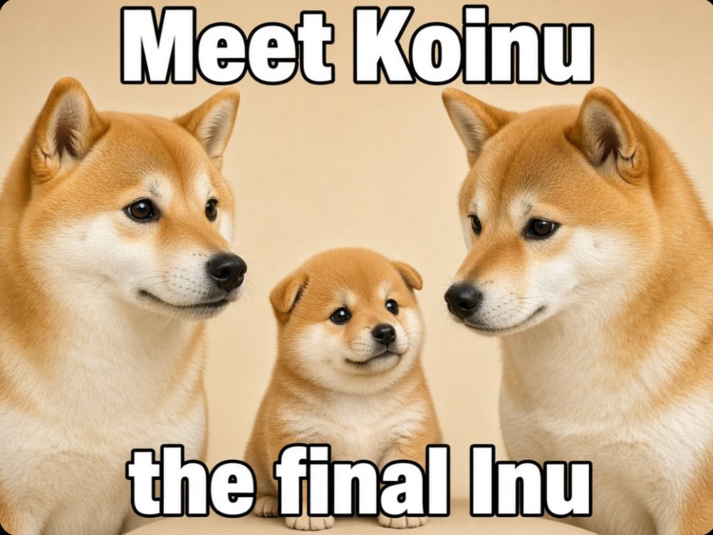 KoinuLastInu's tweet photo. @S0Lmay0r $koinu the final Inu is all you need in your port. $DOGE $SHIB .. Momma Poppa https://t.co/SsiBeVDNwf