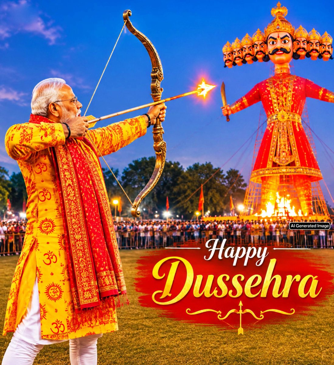 ModiforPMOrg's tweet photo. "धर्म, सत्य और साहस का प्रतीक - विजयादशमी।"

जय श्री राम! 🙏🚩

#Vijayadashami2026 #HappyDussehra
#HappyDussehra2026 #JaiShriRam https://t.co/if92Q6PL6b