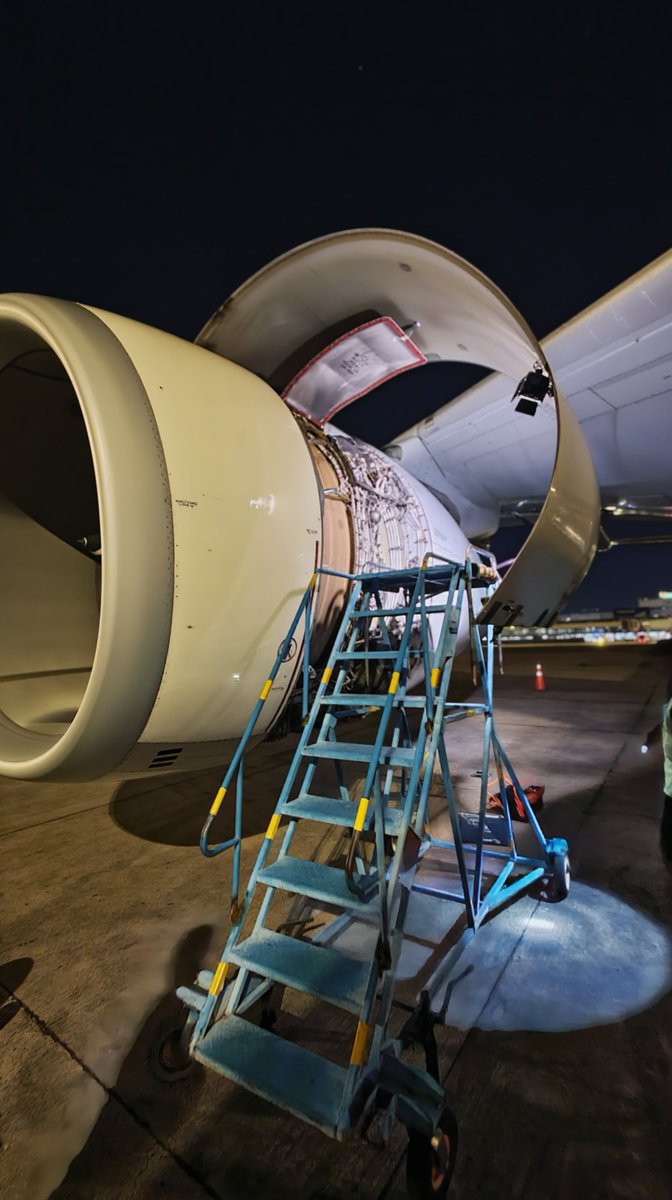 Fahadnaimb's tweet photo. Have a look at how expensive these computers are. And these are not even new.

Around a million usd for the EEC and the related units on this Trent 700.

Aircraft arrived with a bunch of messy messages... engine stall, thrust reverse, oil. Nothing lined up cleanly. We replaced the computers, ran the engine and tested the thrust reverser. Everything cleared and it was good to fly again.

You can also see the data entry plug in the photos. That little unit holds the thrust rating and the programming so the EEC knows how this specific engine is supposed to run.

Still crazy what these boxes cost even when they’re used.