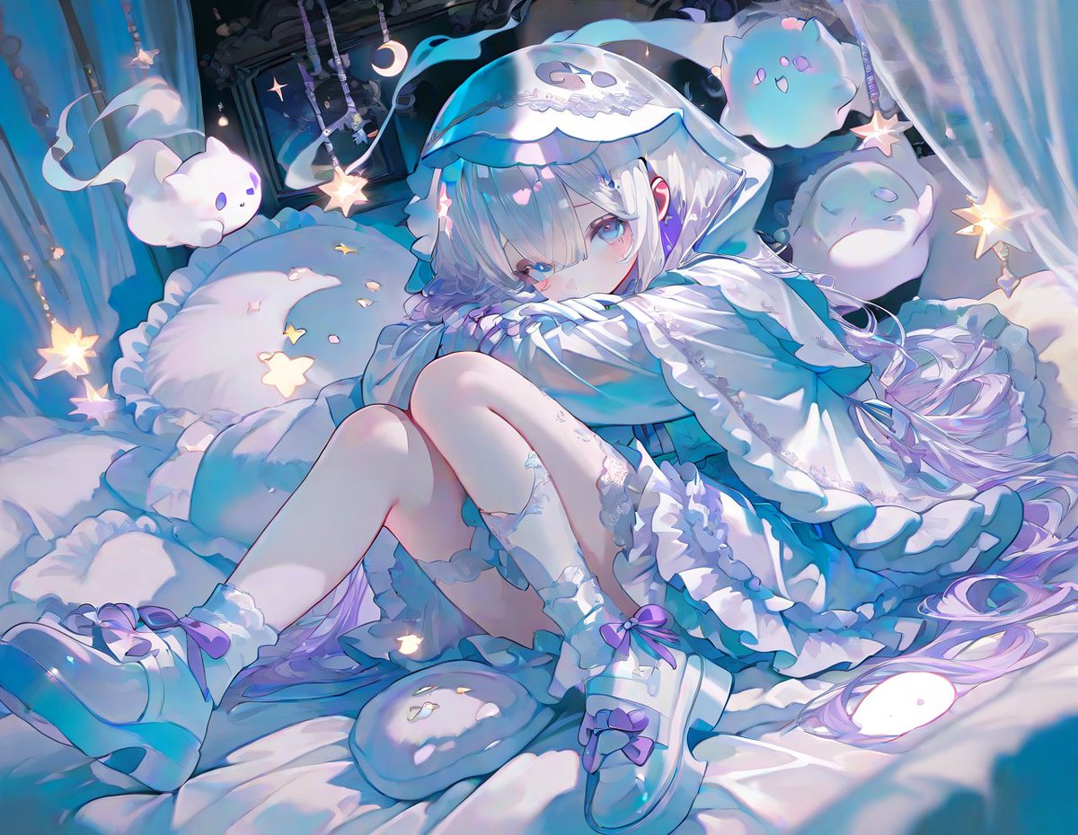 amai15_pp's tweet photo. ୨୧┈┈┈┈┈┈┈┈┈┈┈┈┈┈୨୧

　　　　おばけの眠る時間

୨୧┈┈┈┈┈┈┈┈┈┈┈┈┈┈୨୧
　　ෆ⸒⸒#プロンプト配布
　　　 #あものコーデ帳

ハロウィン来ちゃうね😖😖

✧誰でも使用◎
✧引リツ🆙お願いします🎶
プロンプトはツリーに⇓⇓ https://t.co/unNz5XnKHc