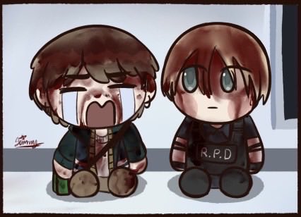 _Lonelyjimmy's tweet photo. I wonder what they would look like if they were both covered in blood.
#bryeon #ResidentEvil #bryanhodukavich #leonkennedy https://t.co/JMb97Q7qrh
