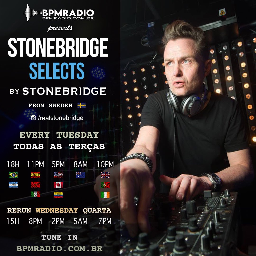 RealStoneBridge's tweet photo. BPM Radio Brasil tonight Tuesday 18.00 BRT: StoneBridge Selects - Lock it! https://t.co/VsIk8wMGyQ https://t.co/ouIUDWg0uq