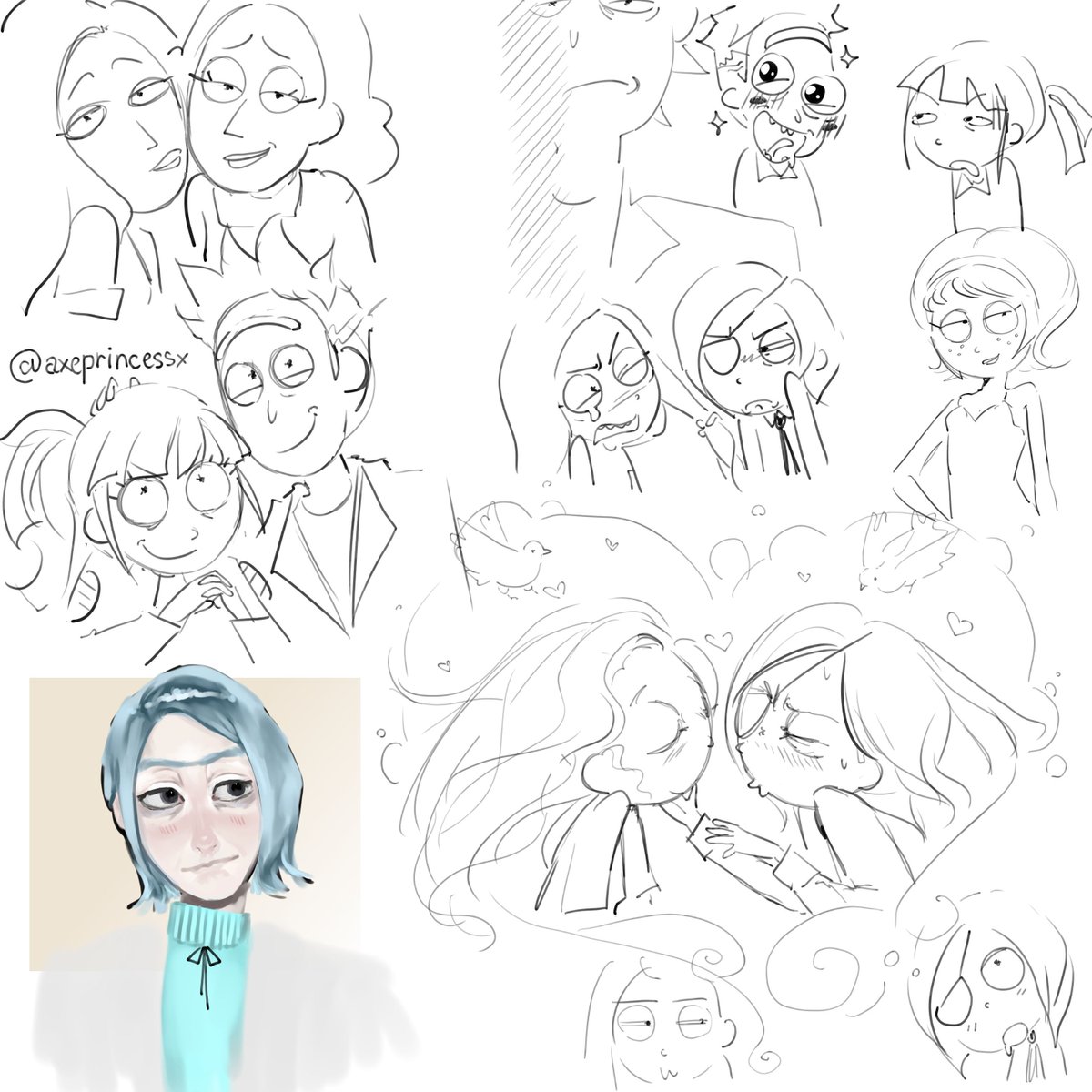 AGENT8_tt's tweet photo. Рик и Морти гендербренд 
#rickAndMorty #rick #mortyca #mendi #EvilMorty #art #comic https://t.co/zAPbbdLNpr