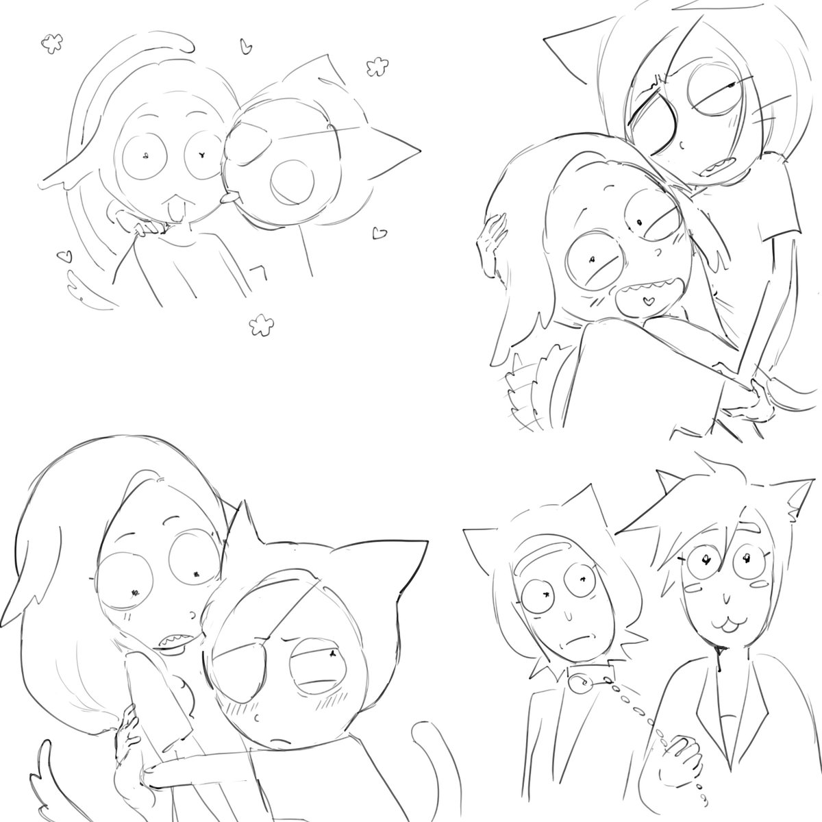 AGENT8_tt's tweet photo. Рик и Морти гендербренд 
#rickAndMorty #rick #mortyca #mendi #EvilMorty #art #comic https://t.co/zAPbbdLNpr
