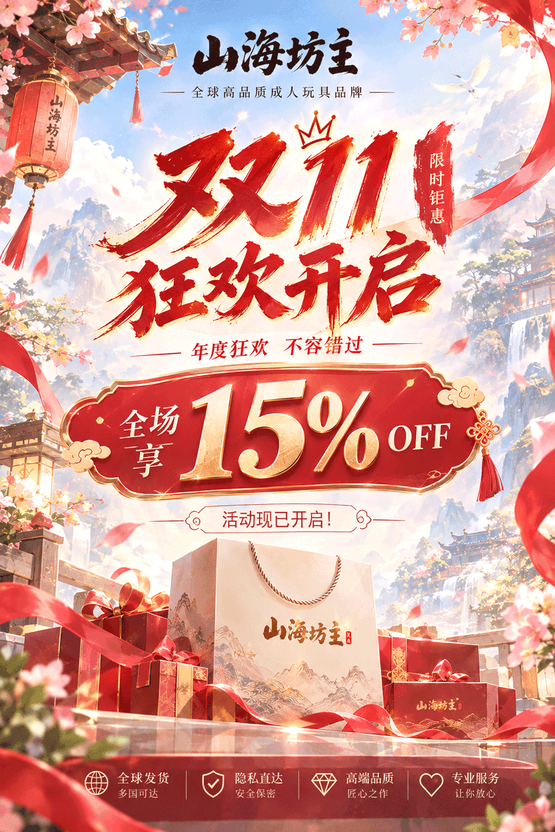 MSCSHFZ's tweet photo. 兄弟们，双十一狂欢今晚（十月20日）晚八点正式开启啦！
🎉 🔥 全场优惠 15%，趁活动入手更划算!
现在下单可以到时直接补差价，不用等到双十一
喜欢的宝贝别等到活动结束才想起来～一年一次的双十一，错过这波又要再等一年！
📍 赶紧锁定🍑山海坊主旗舰店，
 优惠活动有限，先到先享，记得抓紧时间哦～
📍 链接直通车：https://t.co/fU05qggeAw
📷