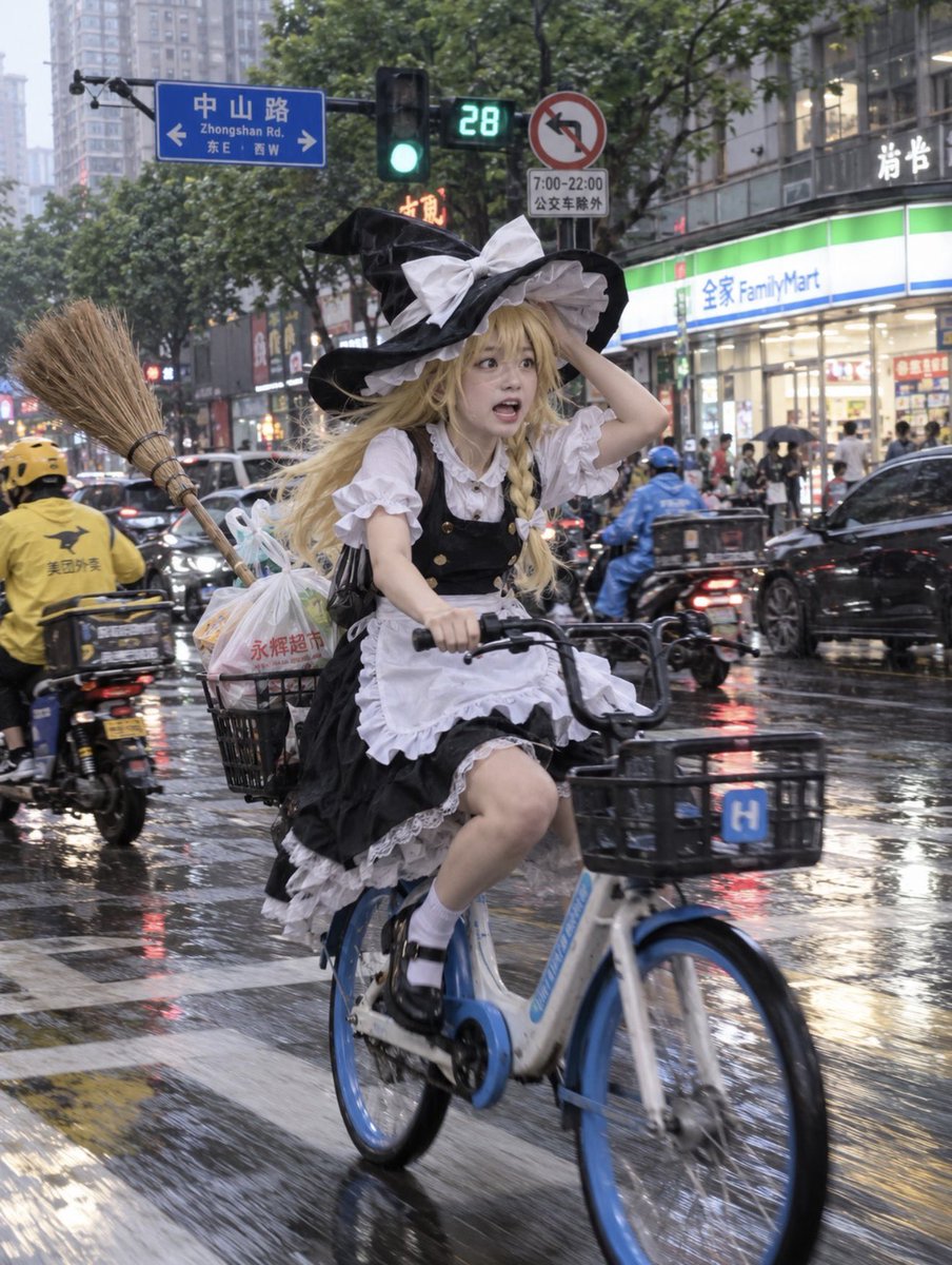 moonlight_ruri's tweet photo. 如果东方人物在中国街头

東方Projectのキャラクターたちが中国の街中にいたら https://t.co/jKm9l2gdWh