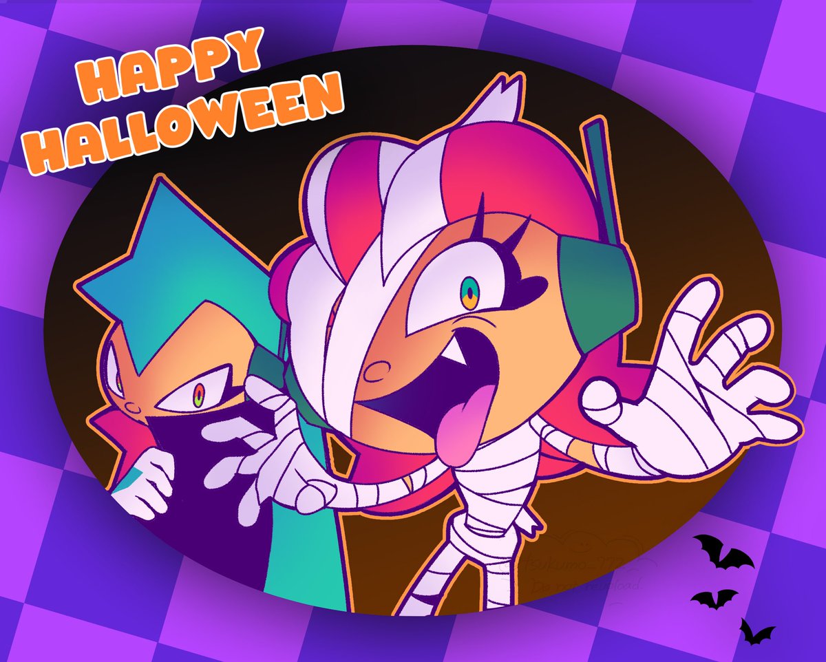 tsukumo_772's tweet photo. ちょっと早いハロウィン🧟🧛

#oc #halloween https://t.co/5G2F3nFboJ