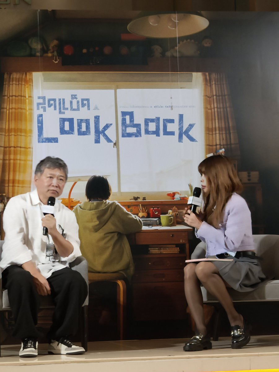 DaisukiPlus's tweet photo. รอบสื่อ #LookBack #ลุคแบ็ค พร้อมสัมภาษณ์ผู้กำกับโคเรเอดะ ฮิโรคาซุ ดูจบแล้วจะมารีวิวอีกทีนะ ! https://t.co/Cfd2zbwL9B