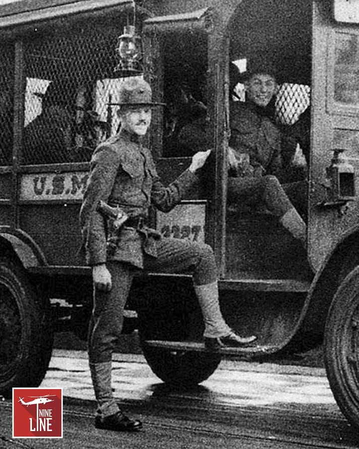 NineLineApparel's tweet photo. Have you heard of the Marine Mail Guards before?
In October 1926, President Coolidge ordered 2,500 Marines to guard US Mail after the brutal robbery and murder of a US Mail truck driver. The 4th Marines were spread throughout 12 states. These armed Marines became a sobering sight throughout Post Offices, mail trains, and mail trucks. Only one robbery was attempted while Marines guarded US mail.  The Mail Guards returned to normal duty on 10 January 1927 as the force was disbanded.