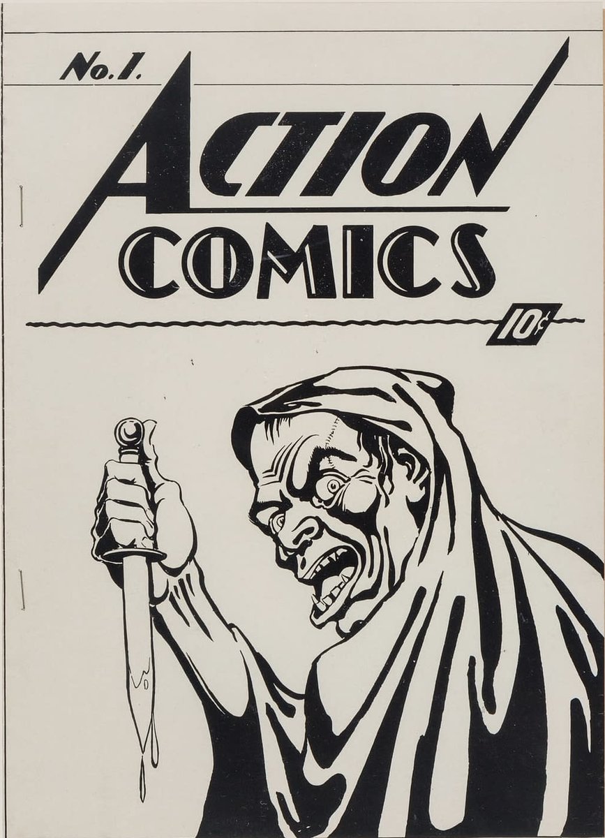 RobMessick's tweet photo. Action Comics had an ashcan before #1 came out. It's how publishers grabbed copyrights quickly.

@DCComics @DCOfficial @Superman #JoeShuster #JerrySiegel #DCComics #ActionComics @JamesGunn @actioncomics https://t.co/X8IETlTc2i