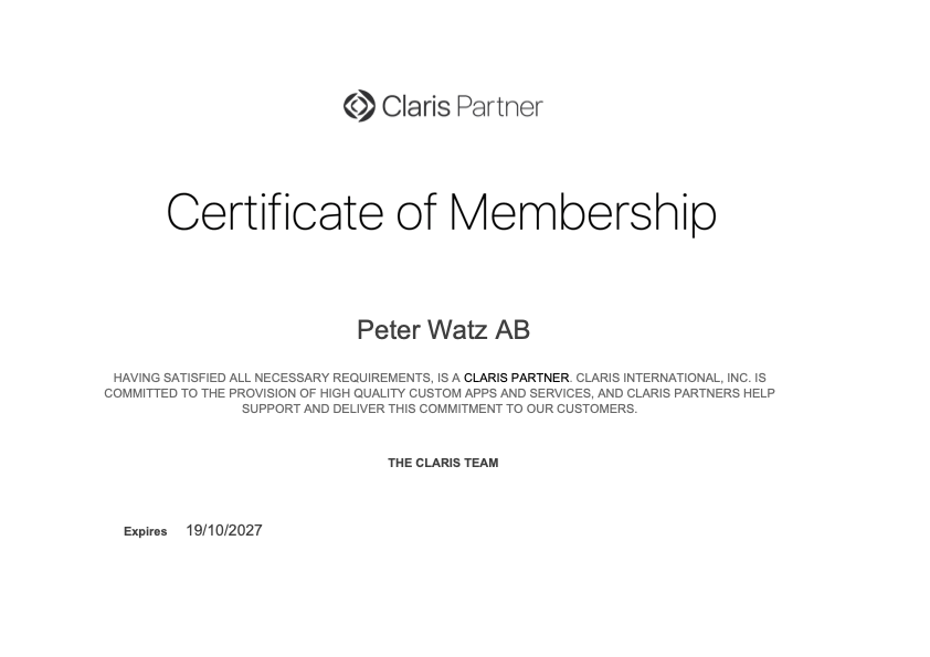 peterwatz's tweet photo. Äntligen, nu blir det full fart i FileMaker fabriken. Ni kommer märka att FileMaker finns och utvecklas. Och du som behöver hjälp med en FileMaker lösning, hör av dig. #FileMaker @ClarisOfficial https://t.co/EGqO1CmnLP
