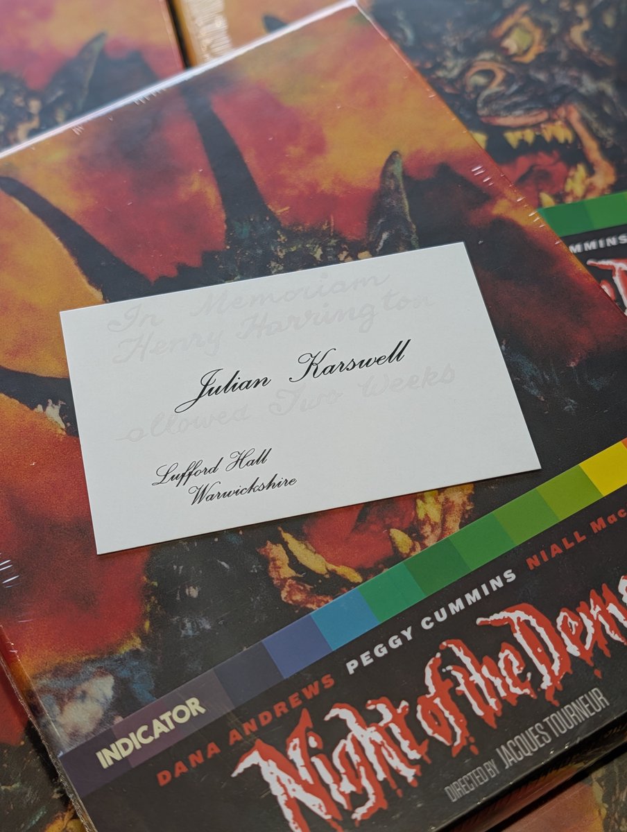 indicatorseries's tweet photo. WIN NIGHT OF THE DEMON ANNIVERSARY EDITION 666/2000

It has been unavailable for eight years. But now, our legendary Limited Edition Blu-ray release of NIGHT OF THE DEMON has been resurrected!

RT this post for a chance to WIN copy number 666/2000.

https://t.co/ysi9w0euLn https://t.co/WiIjI4lF0y