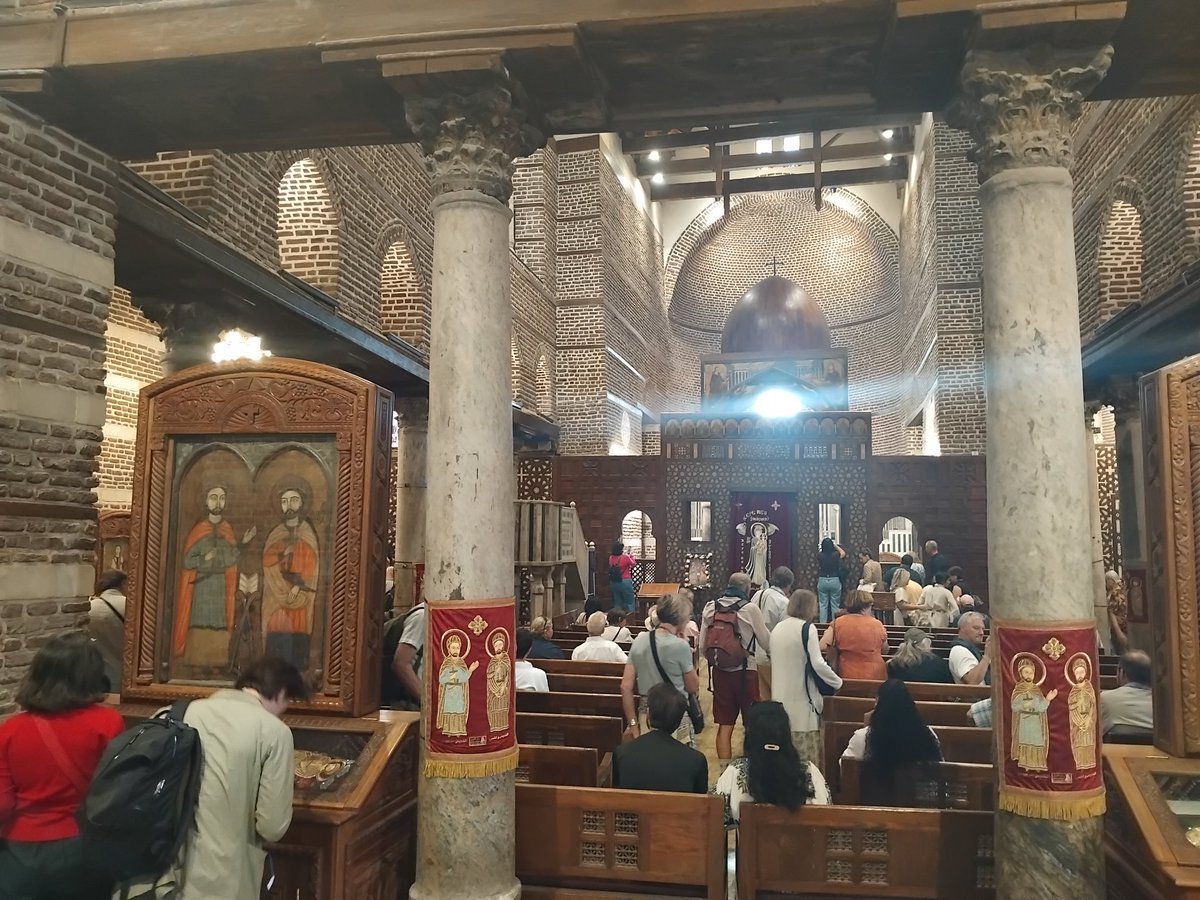TimBryars's tweet photo. Coptic Cairo. We were permitted to say morning prayer in the Hanging Church - a privilege. Such a warm welcome everywhere! https://t.co/5P4Cp5WbDs
