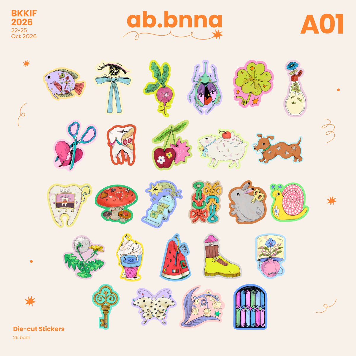 annausana's tweet photo. ab.bnna : new launch for #bkkif2026
📍centralworld pulse, 7th floor 
📅 22-26 Oct 2026

ของใหม่สำหรับงานนี้ ไม่ค่อยเยอะเท่าไหร่ แต่แวะมาหาและพูดคุยกันได้น้า (*^^)v https://t.co/DHvksBfHR2