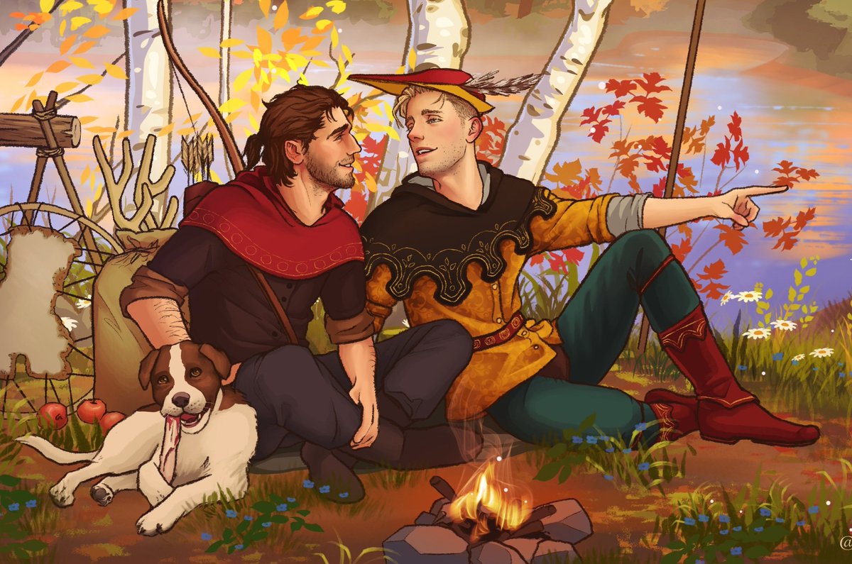 Sayuri527art's tweet photo. White deer 🦌
Autumn hunt in the vicinity of Rattay 🍂🧡
#kcd2 #hansry https://t.co/aCruNscGEc