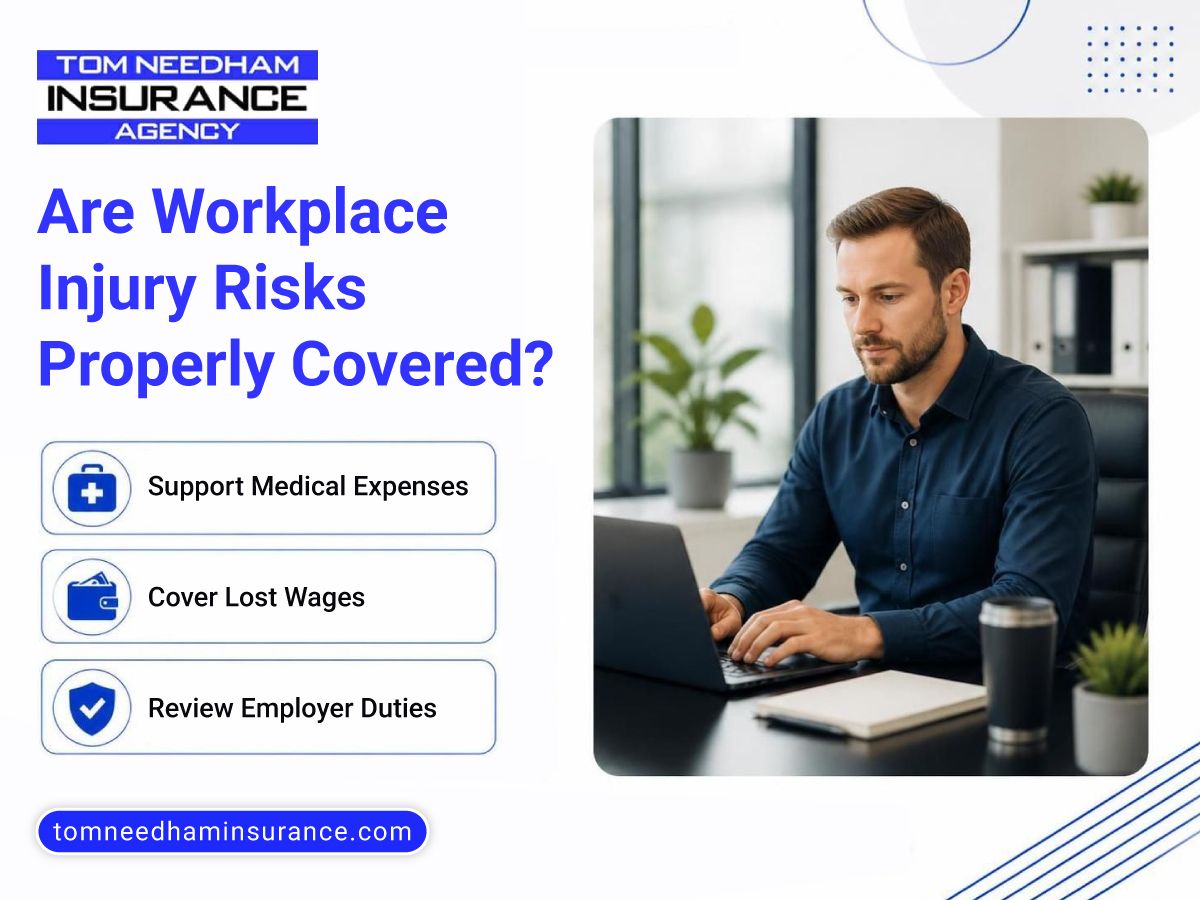 tomneedhamins's tweet photo. Recently added employees? Workplace injuries can bring medical costs, lost wages, and employer responsibilities. Reviewing workers’ compensation as your team changes can help you prepare. Learn more: https://t.co/57D4w9s5Bw
#WorkersCompensation #EmployeeProtection https://t.co/9Cx6bOvgt7