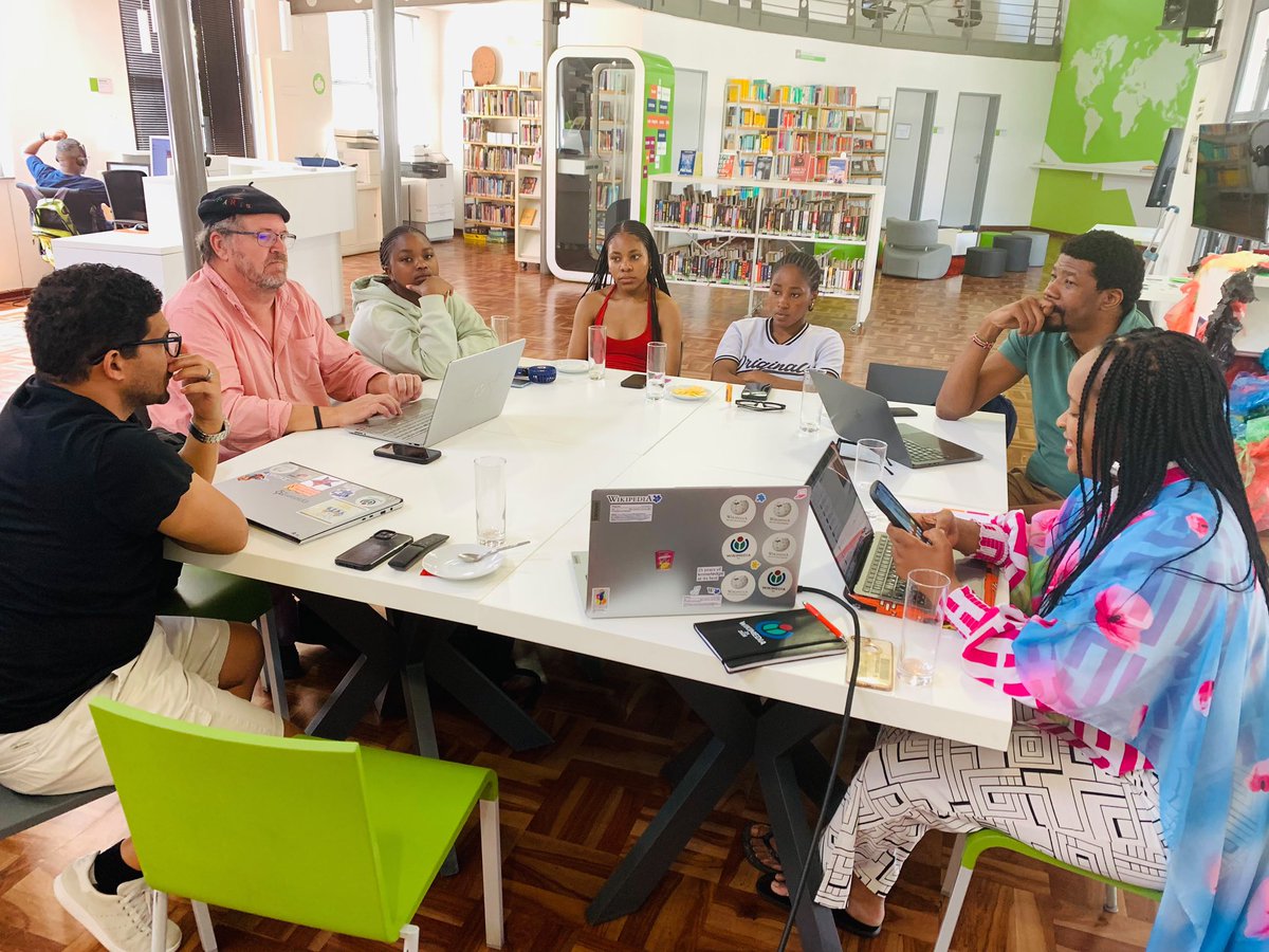 Wikimedia_ZA's tweet photo. Building the future of open knowledge, one edit at a time! 🇿🇦✨

Our Wikimedia South Africa (WMZA) community gathered in both Johannesburg and Cape Town for our recent chapter meet-ups.
#WMZA#Chaptermeet-up#OpenKnowledge https://t.co/PwHFURmBdt