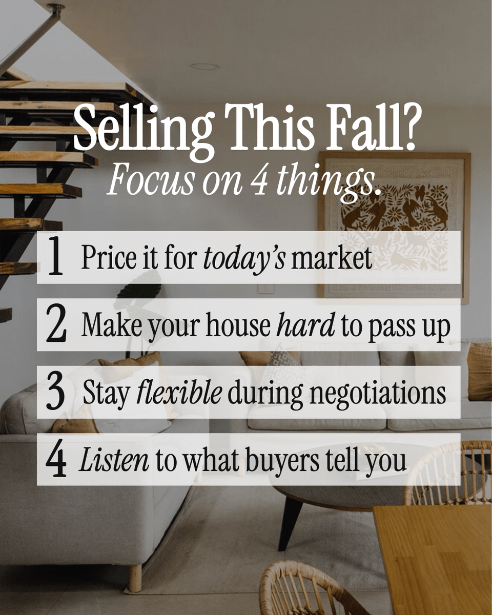 ChadSchernikau's tweet photo. If you want to sell before the end of the year, letโs make sure you have the right strategy from the start. Because with the right plan, selling in the fall is a no brainer.
#HomeSellingTips
#AtlantaRealEstate
#TotalAtlantaGroup https://t.co/O8kS1od1z1
