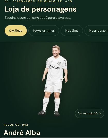 Caprixaba's tweet photo. Meu personagem tá feito pro game https://t.co/oZ4BRMsCM0 
Consegui criar meu ídolo @albaaoficial agora se preparem que vai ter caixa de som tocando hino do santos na paulista o dia inteiro. https://t.co/Uxxfmt0Qlu
