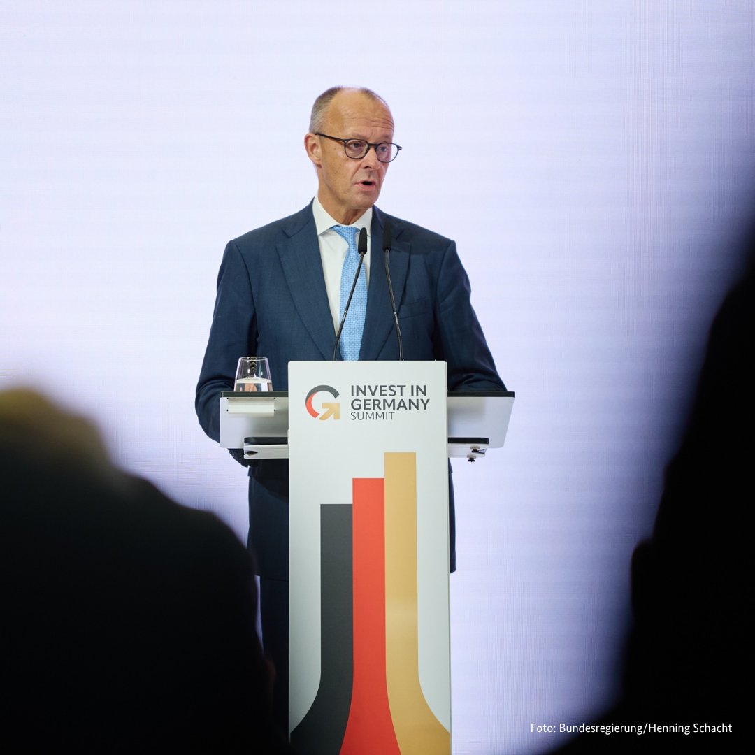 bundeskanzler's tweet photo. We offer investors a strong industrial base, technological innovation, and access to the world’s largest single market. Together with international investors, we are shaping Germany’s economic future. https://t.co/zSoQtLXxcf