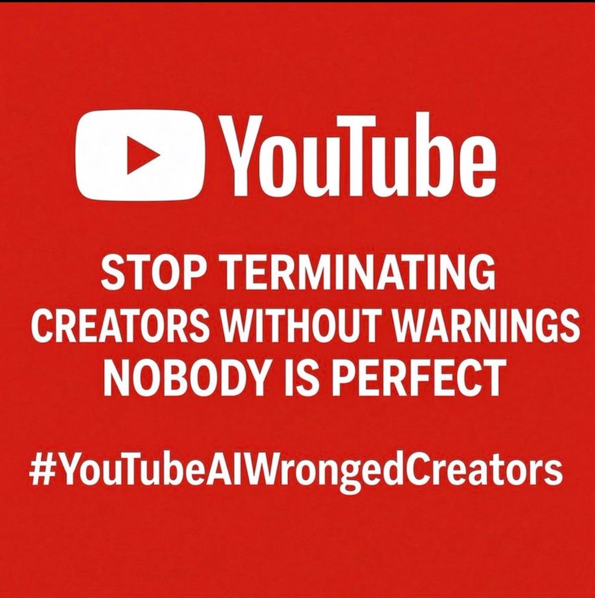HerxHerlovesT5w's tweet photo. Creators, let’s stand together. 🫂❤️

Today, it’s my channel. Tomorrow, it could be yours.

Behind every YouTube channel is a human being who has invested time, creativity, sacrifice, and dreams into building something meaningful.

My channel, Her Love Short Stories, was terminated on October 1, and despite my efforts to seek a fair review, I’m still fighting to have my voice heard.

I’m asking my fellow creators and everyone who believes in fairness to please help amplify my appeal. 🙏

If you can, please repost my appeal, tag @TeamYouTube, and help my story reach someone who can genuinely review my case.

You never know how much your one repost could mean to someone fighting to get their dream back.

Let’s support one another, because no creator should have to feel alone in a fight like this. ❤️🫂 @YouTubeCreators @YouTube 

#YouTube #TeamYouTube
