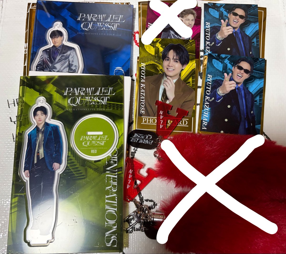 t07_n19's tweet photo. 【交換】
GENERATIONS LIVE TOUR 2026
PARALLEL QUEST  グッズ 
アクスタ･フォトカ

【譲】 ▷▶︎ 佐野玲於･中務裕太･数原龍友･
               片寄涼太

【求】 ▷▶︎白濱亜嵐

郵送or 福井、兵庫での手渡し交換希望🌸

お気軽にお声掛けください！ https://t.co/Cwy5tqQXcn