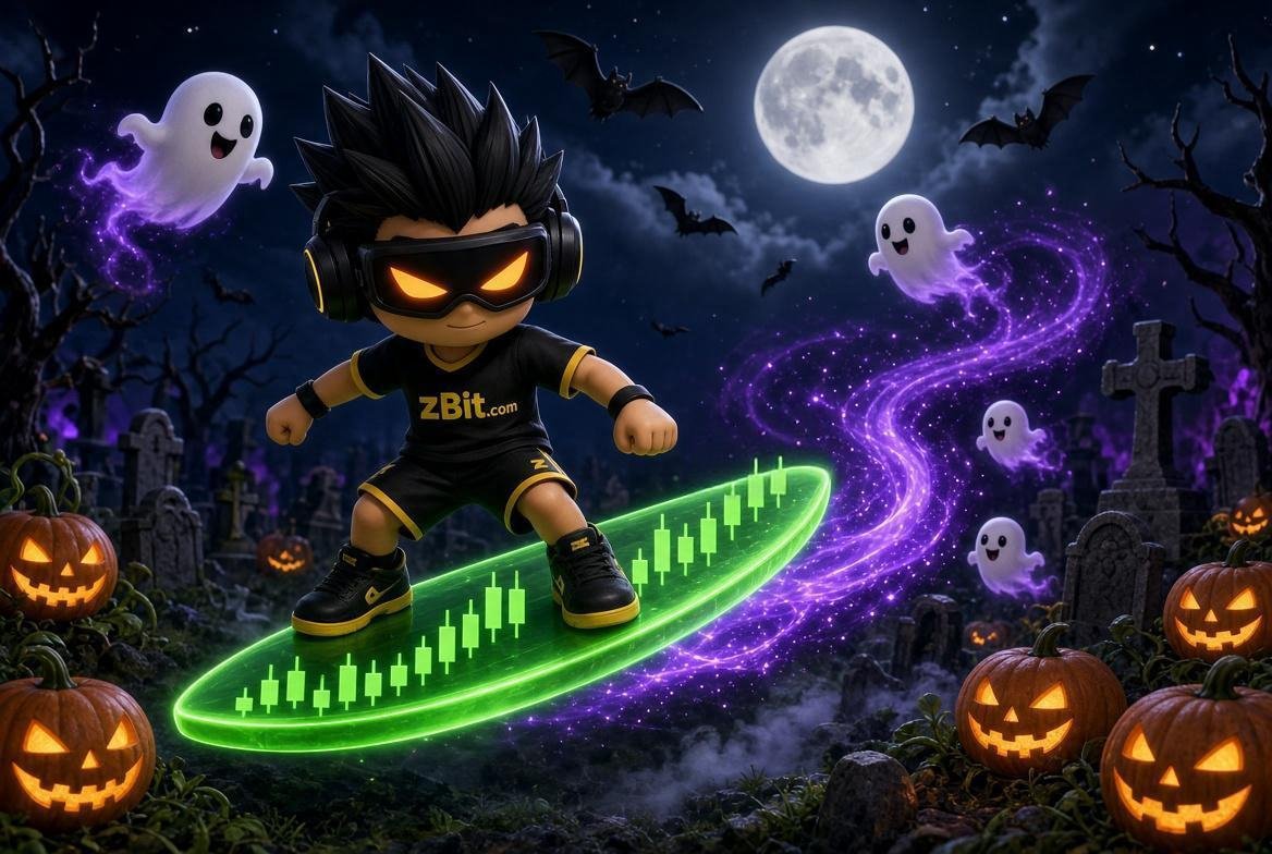 TanazuXbt's tweet photo. Zoroo surfing the green candles while the bears are still sleeping in the cemetery ๐
This Halloween, no one can stop the pump!
@zBit_Official #zBitHalloween https://t.co/9XtpFWIe61