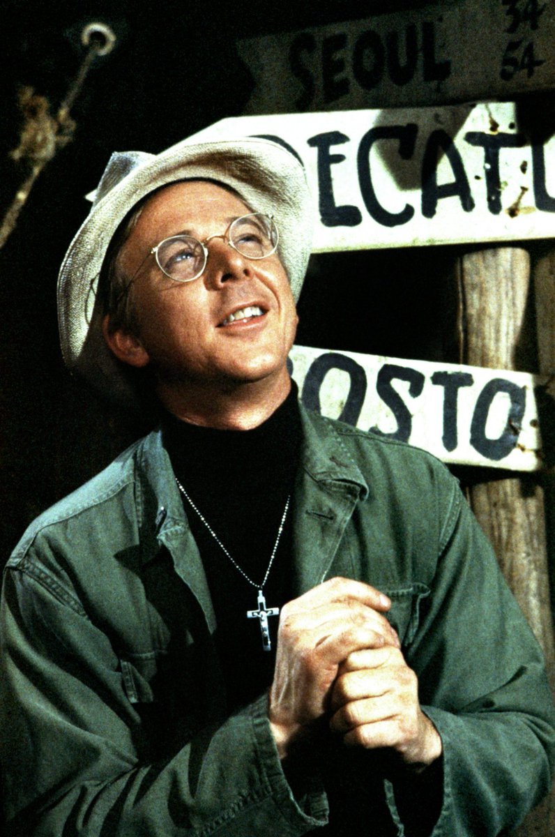 MASHhistorian's tweet photo. Today, on what would have been his birthday, we remember William Christopher (1932 - 2016), M*A*S*H’s Father Francis John Patrick Mulcahy #ClassicMASH https://t.co/IeKmfZmEAv