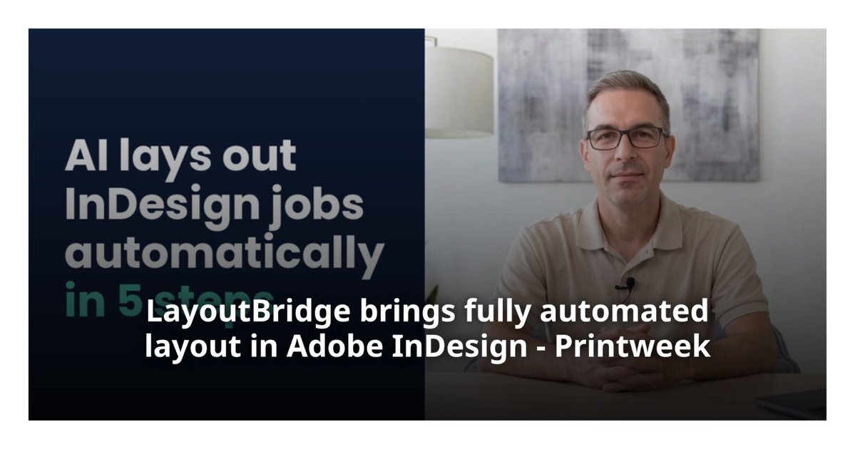 printweek's tweet photo. German publisher SP Medienservice has released LayoutBridge, a tool that connects AI assistants such as Claude Desktop, Claude Code or Cursor directly to Ado... https://t.co/e2JOJT6W5b https://t.co/nVBe8vEbQz