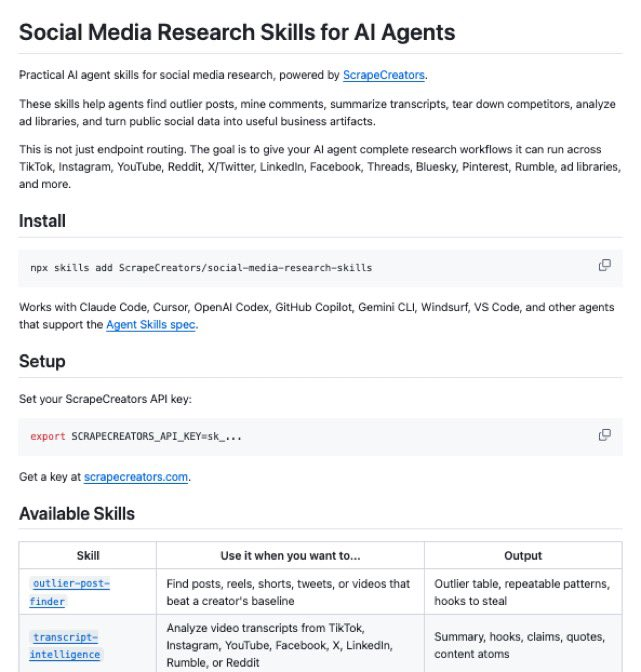 julia_coder_'s tweet photo. GITHUB IS ACTUALLY INSANE RIGHT NOW.

You can build an entire AI content factory without hiring a team.

Here are 10 open-source repos worth checking out:

1. OpenCreator

Give Codex a creator workspace for writing scripts, generating images, creating voiceovers, translating videos, and editing content.

https://t.co/rwbTxWysKn…

2. Social Media Research Skills

Use Claude Code or Codex to research viral posts, analyze competitors, mine comments, and extract hooks from video transcripts.

https://t.co/xoXkbghk7H…

3. Local Deep Research

Turn any topic into a detailed research report using web searches, your documents, and local or cloud AI models.

https://t.co/Y4863pRdJW…

4. FLUX.2

Generate and edit images for thumbnails, social posts, and marketing campaigns. The Klein 4B models have Apache-licensed weights.

https://t.co/MWAI7UcuNM…

5. Kokoro

Turn written scripts into AI voiceovers with a compact, open-weight text-to-speech model.

https://t.co/fygXhK1Doc

6. ACE-Step 1.5

Generate music from text prompts, create instrumentals, and regenerate specific audio sections. It can run locally on supported hardware.

https://t.co/S1Ergafz7R…

7. Short Video Factory

Create batches of short videos from prompts and your footage, with AI-generated scripts, voiceovers, editing, and subtitles.

https://t.co/HoY3Dizsvm…

8. AI YouTube Shorts Generator

Convert long YouTube videos into vertical Shorts with AI-selected highlights, transcripts, and automatic cropping.

https://t.co/JGkO0NoEbi…

9. Podcastfy

Turn source material into AI-generated podcast conversations, customize the dialogue, and produce audio in multiple languages.

https://t.co/TjAtQVa5zg…

10. Social Media Agent

Turn a URL into X and LinkedIn posts, review and edit the drafts, then schedule them through an AI agent workflow.

https://t.co/E6hZGI7Dx7…

Research, writing, visuals, voiceovers, music, video editing, and distribution.

You can automate almost every stage of content creation with the right tools.

Which part of your workflow would you automate first?

Want to build your own AI content factory? 👀

Follow @julia_coder_  for more AI tools, open-source gems, and workflows that help you create smarter and faster. 🚀