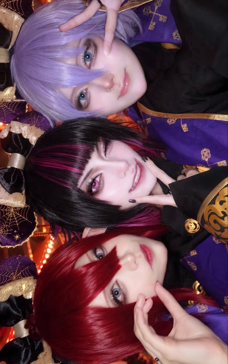 haku_00S2's tweet photo. 「このキラキラなお耳……
わしらアイドルになっちゃったか〜🎶？」

#Dハロ仮装  #Dハロツイステ
 #Dハロ仮装2026 https://t.co/VrbETArprs