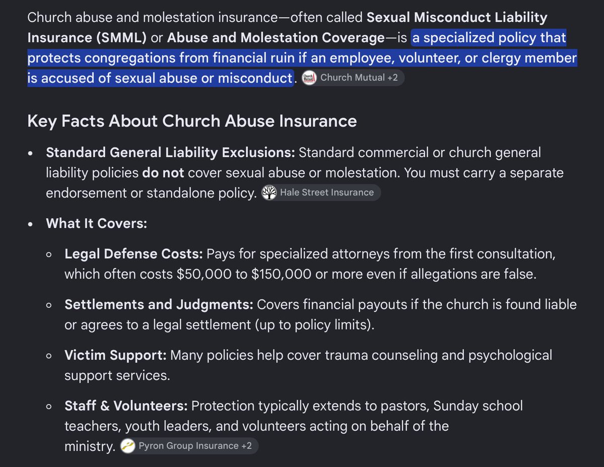 ByGoons's tweet photo. @ayeshaTools60 Aside from the rampant pedophilia charges throughout the conservative world, the current admin protecting pedophiles &amp; the GOP claiming THEY are the Christian endorsed party, as those churches sell abuse insurance, signaling abuse WILL not stop,“Dems are the worry”? Recalibrate. https://t.co/lhbRpF8y4J