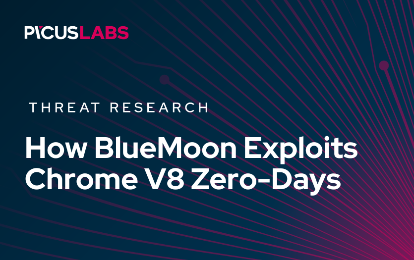 PicusSecurity's tweet photo. BlueMoon needs three bugs in a row: a Chrome V8 type confusion (CVE-2026-85046), a V8 sandbox escape (CVE-2026-87491), and a Windows kernel flaw (CVE-2026-85880) that works only on older builds. 

Read more: https://t.co/WUoAloyUQh 

#ThreatIntelligence #SecurityValidation https://t.co/3XWFc3oUfC