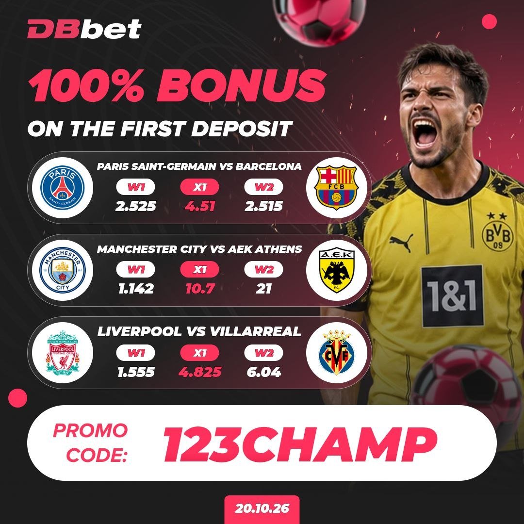 123Championbet's tweet photo. 🎁 DBBET GIVEAWAY! 🎁

✓Psg vs Barcelona 
✓Man city vs AEK Athens
✓Liverpool vs Villareal

500 KES stake to the first Person to predict all 3 cs before ko! 

You must have an account❗️
Access 👉🏿 https://t.co/8t6PprFVb4
Promo code: 123CHAMP https://t.co/0FaJNhJVNU