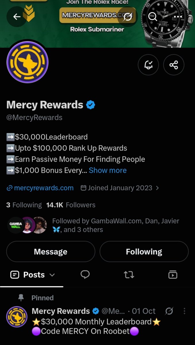 Dansu3xi's tweet photo. @realcsgomercy @MercyRewards @csgomercyga Done https://t.co/UeF4edlR25
