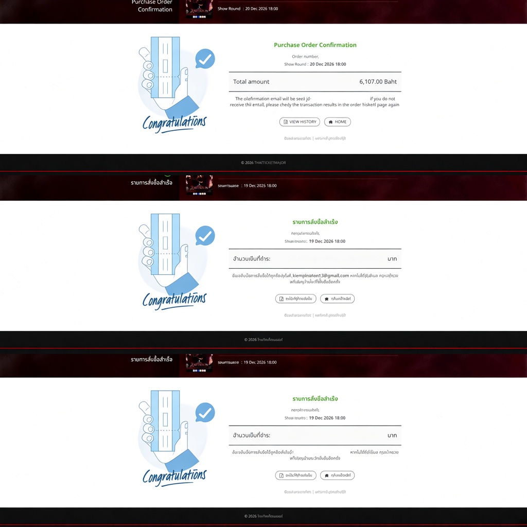TICKETFEEDyly's tweet photo. 🦋 HTB / TICKETING SERVICE UPDATE 🦋

🇹🇭 JASPER CONCERT IN BANGKOK 🎤

🤎 Successfully secured 3/3 tickets, including the ฿5,900 ticket category! 🎟️

🤎 All tickets are now in the customer’s own account. ✅

🤎 POA will be provided shortly for ticket redemption using my card. 📄

👏 Thank you so much for trusting my service!

🎟️ BOOKMYTICKETS
💬 LINE: https://t.co/lWhA38ubWO

#JasperConcert #BangkokConcert #TicketingService
#TicketsSecured #BookingConfirmed #HTB
#BOOKMYTICKETS