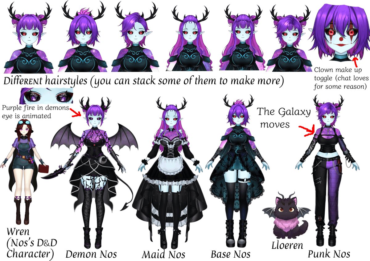 NosAsrai's tweet photo. Hi! Im Nos a Demon Asrai vtuber from Wales. I enjoy playing games with my friends, making weird mod packs and playing horror games (I scream alot) I enjoy finding ways for chat to scare me while I stream! https://t.co/5E1TyZ1vyk