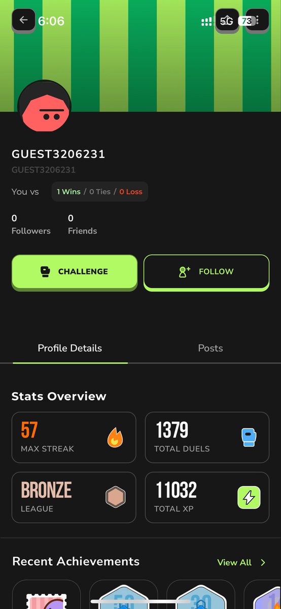 jzatiq's tweet photo. Are these “guest” accounts bots @matiks_play ?
Each of them have the same profile, very high rating in all games and a low league 
And the same “guest” account/bot never matches with you again. https://t.co/ipIHxbVoRe