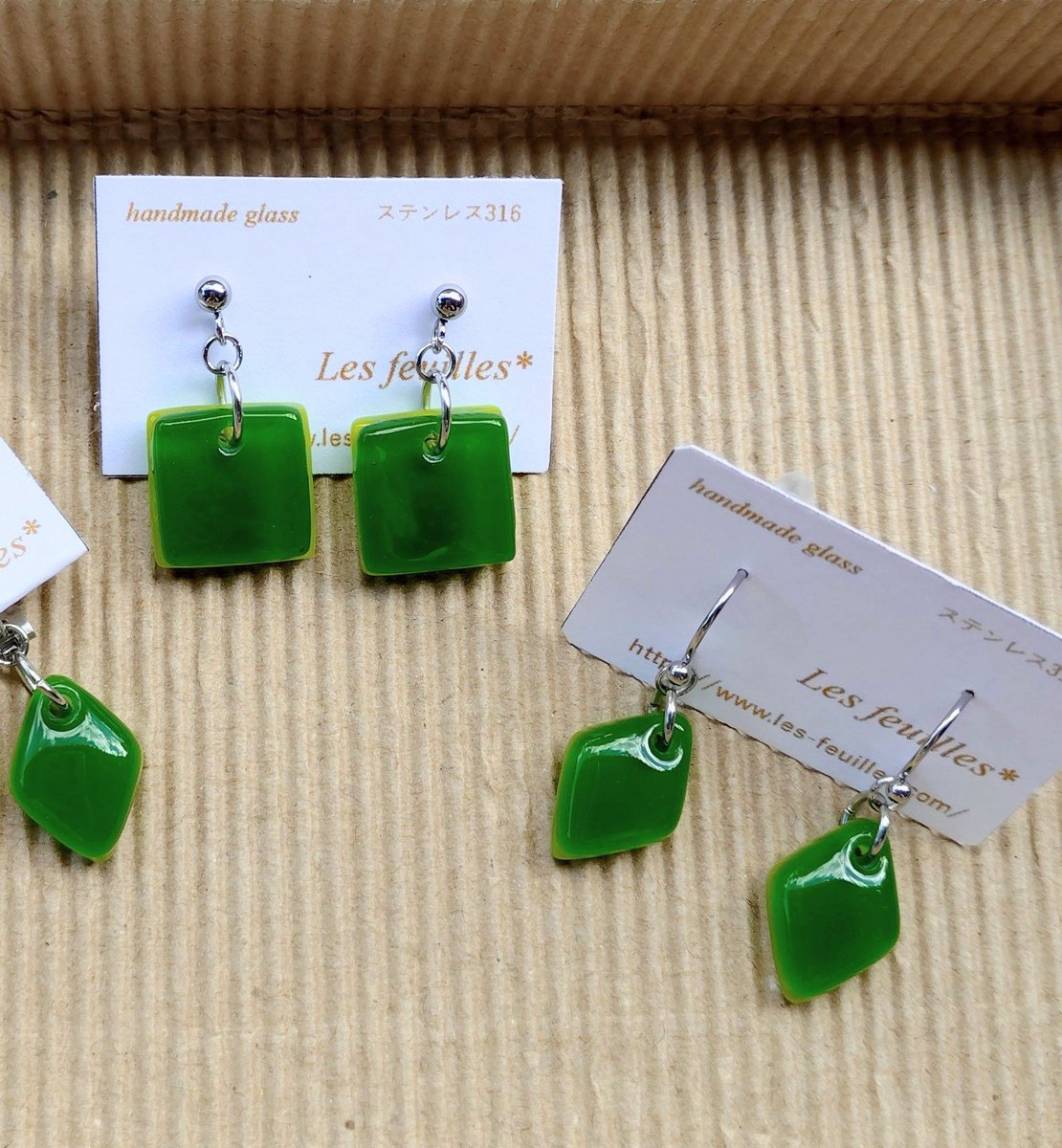Lesfeuillesglas's tweet photo. 🍀2026/10/20
次は28日(水)大阪ビジネスパークで
ボンマルシェTwin21に出展します。
いつもより少し大きめのブースなので
作品数多めを目指して準備しています。
ガラスがお好きな方はぜひお立ち寄り下さい。
#handmadeglass #ガラスアクセサリー #ボンマルシェTwin21 #大阪ビジネスパーク #大阪 https://t.co/uTqqOafLYB