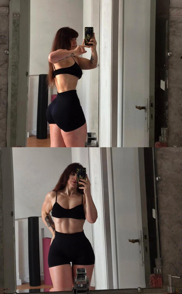 katskirbyy's tweet photo. SIX SEVEN KG HAHAHAH ano passado estava com 74.6 /o/ emagrecer e preservar os músculos é vida né migos https://t.co/m8T79GGZMQ