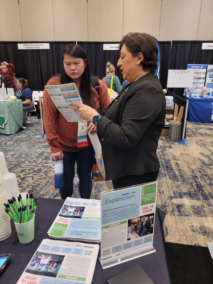 ToshibaAmerica's tweet photo. SAVE-THE-DATE: Nov 4-7๐ Heading to #NSTAIndy26? Stop by Booth 2577 and meet the Toshiba/NSTA ExploraVision team. Learn how students are tackling real-world challenges through STEM! We're looking for volunteers! #NSTA #TeamToshiba #TAF #ToshibaCSR #ExploraVision https://t.co/P1SlymnZN2