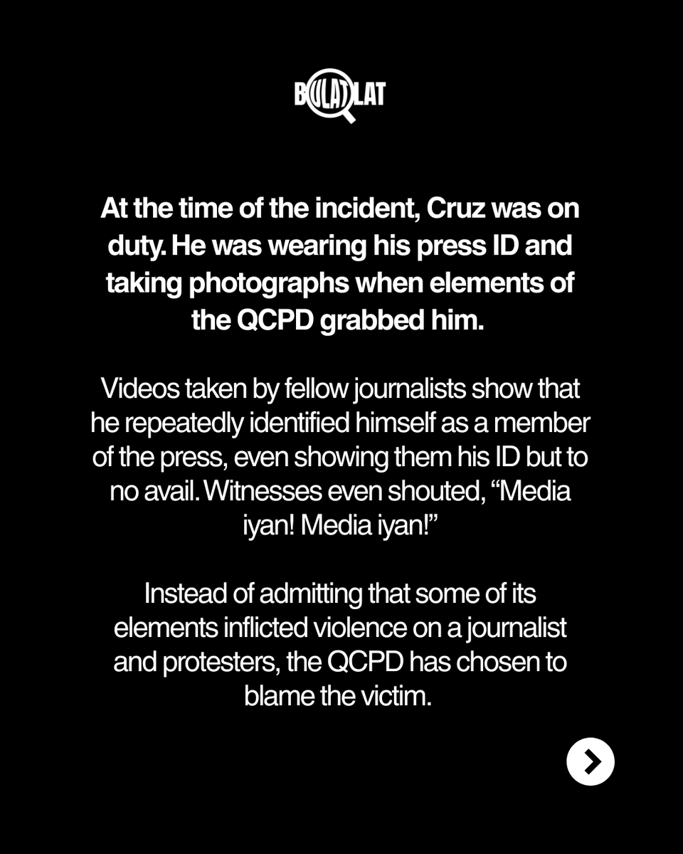 bulatlat's tweet photo. Stop lying, QCPD!

Bulatlat condemns the outright lies being peddled by the Quezon City Police District (QCPD) in relation to the incident yesterday in front of the Department of Agrarian Reform. https://t.co/vQEpfvHlES