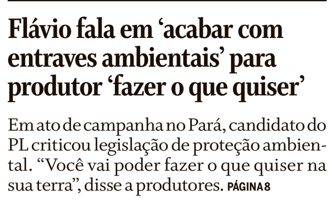 andretrig's tweet photo. Como senador,Flávio foi o relator da “PEC da privatização das praias”, apoiou a extinção das reservas legais, a redução das áreas protegidas,o desmonte do licenciamento ambiental,etc. O pai de Flavio, hoje preso, revogou 401 atos do Poder Executivo que protegiam o meio ambiente. https://t.co/IUUAkCAjVI
