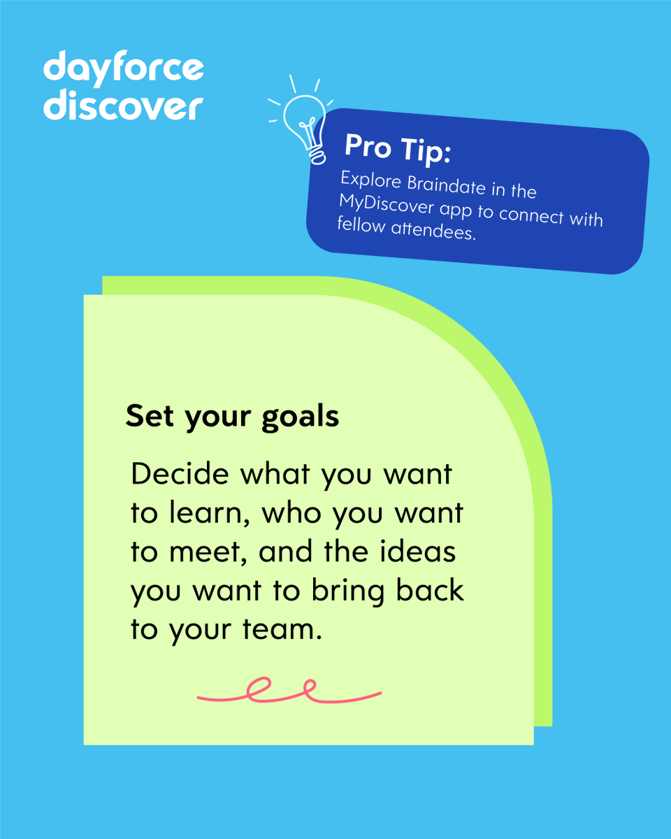 Dayforce's tweet photo. The countdown to Dayforce Discover is on. ✨

We’ve rounded up 5 practical tips to help first-timers and Discover pros get ready.

Not joining us in Vegas? 😞 

🙂 Catch the #DayforceDiscover live stream: https://t.co/b1DCOFwewn https://t.co/5JG4ZuYQeA