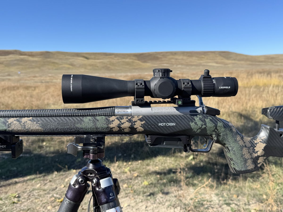 PewLongRange's tweet photo. A Little 6.5 PRC on the prairie.
Bergara Premier. MDT CRBN chassis, carbon barrel, Leupold Mark 4HD on top, EC Tuner out front. Built to reach out and still light enough to carry.
What would you change? https://t.co/sjDx4jKRLf
