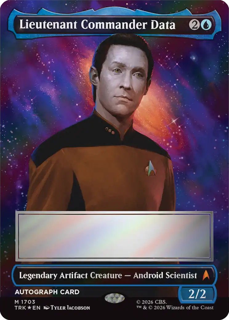 DimirUB's tweet photo. 【MTG x STAR TREK】
《データ少佐》 https://t.co/vC8PO2hgP4