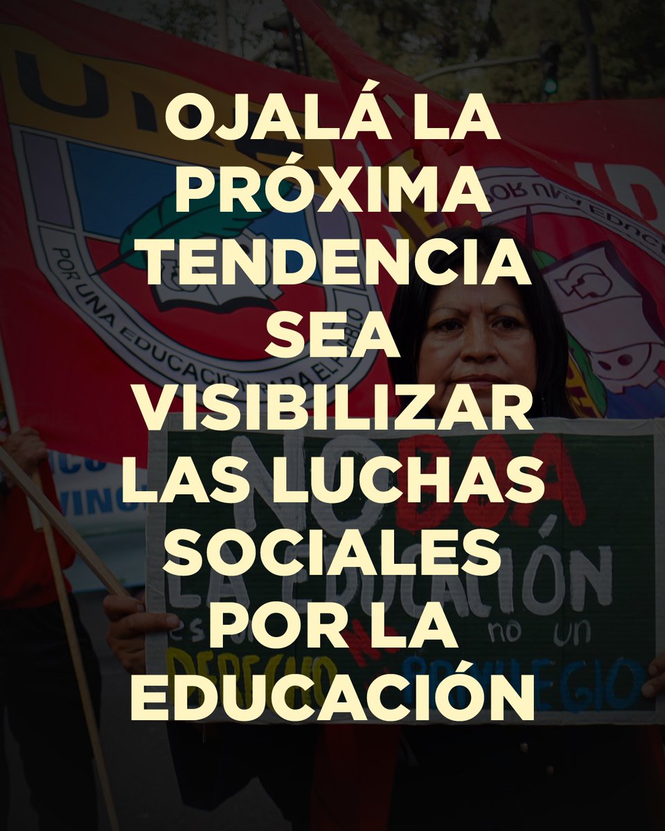UNENACIONAL's tweet photo. 📢 #Educación | Ojalá la próxima tendencia sea preocuparnos por la educación, visibilizar sus problemas y luchar por una educación pública, gratuita y de calidad en toda América Latina. ✊📚

¡Que la educación también sea tendencia, pero sobre todo, una prioridad!

#EducaciónPública #AméricaLatina #UNE
