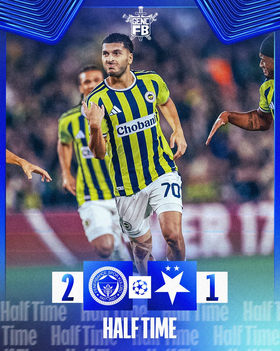 gencfborg's tweet photo. İlk Yarı Sonucu | Fenerbahçemiz 2-1 Slavia Prag 

SALDIR FENERBAHÇE!

#GençFenerbahçeliler
#UCL https://t.co/5bRr3IorU3
