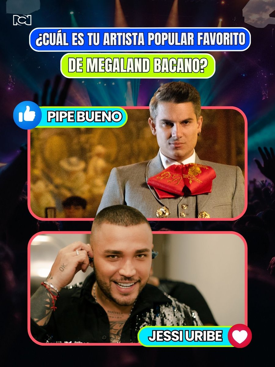 rcnradio's tweet photo. ¡El Megaland Bacano 2026 ya tiene su cuota de música popular! 🤠🎤🔥 Pipe Bueno y Jessi Uribe serán los encargados de llevar todo el sentimiento de este género al escenario. Dos grandes exponentes que han conquistado al público con sus éxitos y que, además, han unido sus voces en más de una ocasión.

#Megaland