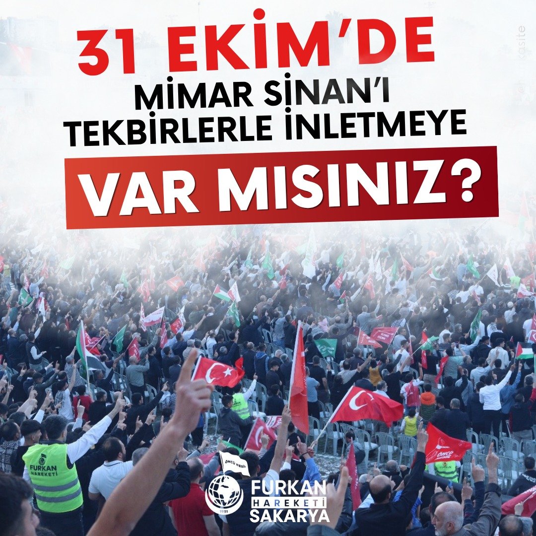 furkannesli54's tweet photo. 31 Ekim'de Furkan Hareketi Sakarya
Adana Mimar Sinan'da! 

#AdanadaBüyükBuluşma
FurkanHareketi 45Yaşında
BüyükBuluşmaya SenDeKatıl https://t.co/R7S1AQxNjy